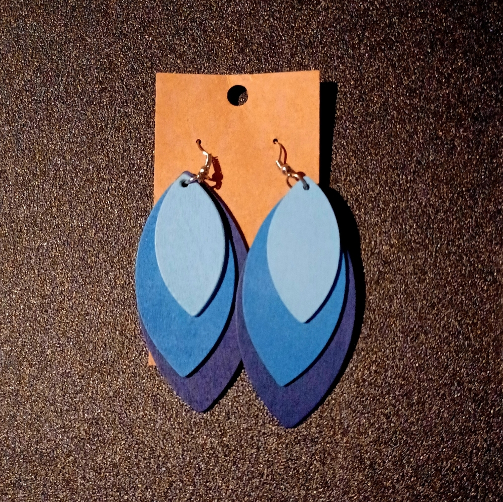 blue earrings